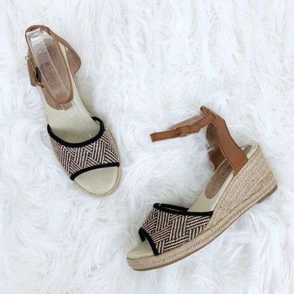Soludos Espadrille Ankle Strap Wedges